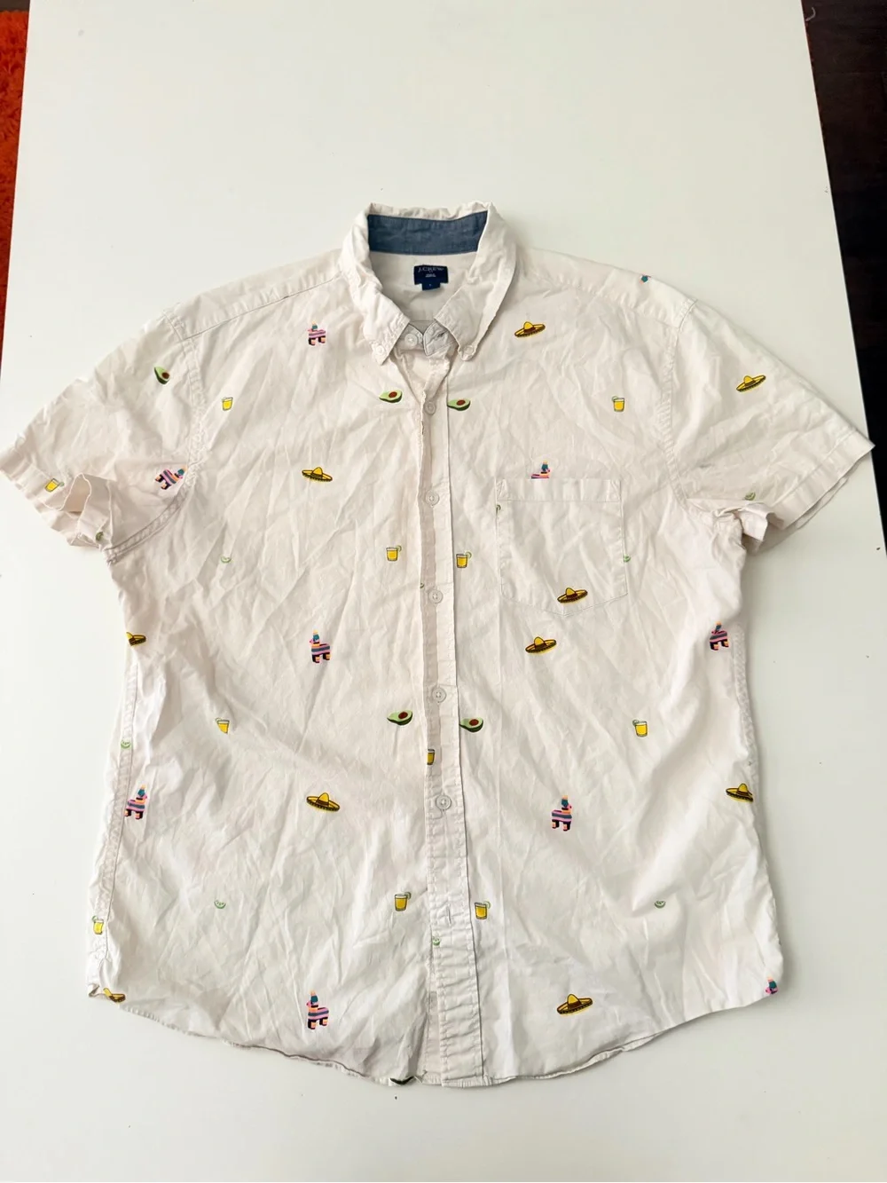 J. Crew Button-Down Shirt Cinco de Mayo & Fiesta Print